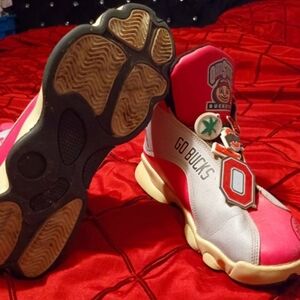 MEN'S Size 11 CUSTOM MADE OHIO STATE SHOES & 2 HOODIES BUNDLE